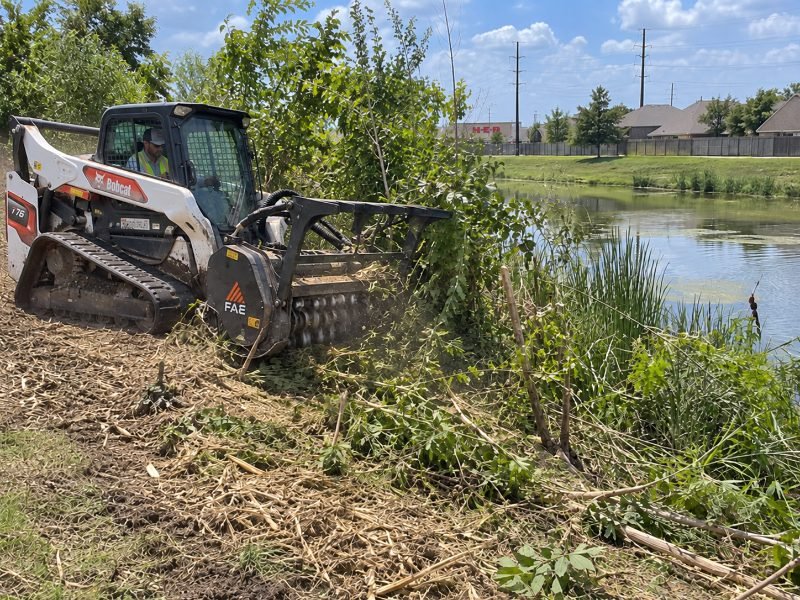 Retention Pond Clearing project — Pearland, Texas